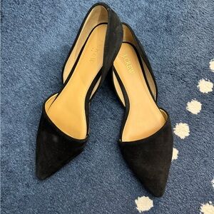 J. Crew Women's Black Suede Flats